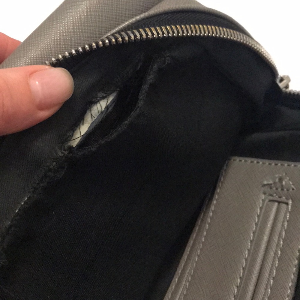 Zara Basic Collection Gray Purse Bag - image 5